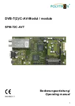 Polytron SPM-T2C-AVT Operating Manual preview