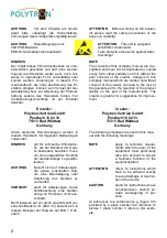 Preview for 2 page of Polytron SPM-T2C-AVT Operating Manual