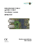 Preview for 1 page of Polytron SPM-UTCT User Manual