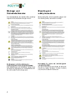 Preview for 2 page of Polytron SVV 36119 F Operating Manual