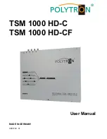 Polytron TSM 1000 HD-C User Manual preview