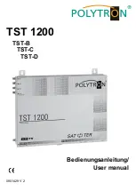 Polytron TST 1200 User Manual preview