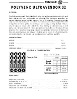 Preview for 4 page of Polyvend ULTRA VENDOR 32 Service Manual