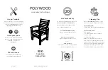 Предварительный просмотр 1 страницы Polywood 1910 Assembly Instructions