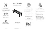 Preview for 1 page of Polywood 3300UH Assembly Instruction