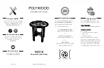 Preview for 3 page of Polywood AD600 Assembly Instructions