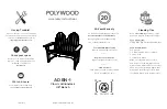 Preview for 1 page of Polywood Classic Adirondack ADBN-1 Assembly Instructions