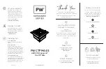 Preview for 1 page of Polywood Designer PWCTFM44S Quick Manual