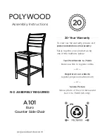 Polywood Euro A101 Assembly Instructions предпросмотр