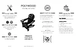 Preview for 1 page of Polywood HNA10 Assembly Instructions