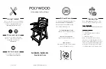 Polywood NCB40 Assembly Instructions предпросмотр