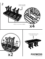 Предварительный просмотр 3 страницы Polywood NCT3772 Assembly Instructions Manual