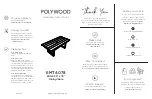 Preview for 1 page of Polywood PWS870-1 Assembly Instructions Manual