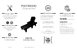 Polywood SBC76TE Assembly Instructions preview