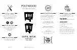 Preview for 1 page of Polywood SBT18 Assembly Instructions