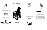 Polywood South Beach SBD24 Assembly Instructions предпросмотр