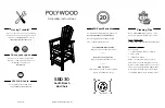 Polywood South Beach SBD30 Assembly Instructions предпросмотр