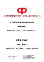 Предварительный просмотр 1 страницы POMPE CUCCHI MX Series Operating And Maintenance Manual