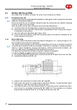 Предварительный просмотр 36 страницы POMPE CUCCHI MX Series Operating And Maintenance Manual