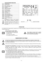 Preview for 11 page of POMPE ROTOMEC 50 TR Use And Maintenance Manual