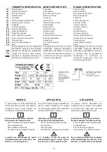 Preview for 4 page of POMPE ROTOMEC V Use And Maintenance Manual