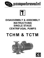 Preview for 1 page of Pompetravaini TCTM Assembly Instructions Manual