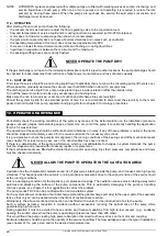 Preview for 20 page of Pompetravaini TRSK 2002/1 Operating Manual