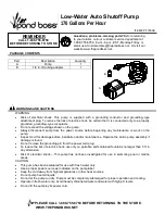 Pond Boss PF185AS Quick Start Manual preview