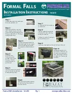 PondBuilder Formal Falls Installation Instructions preview