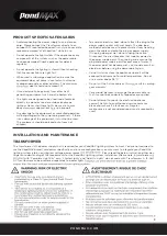 Preview for 4 page of PondMAX 24PL680 Instruction Manual