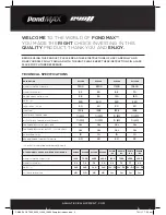 Preview for 2 page of PondMAX Evo II series Instruction Manual