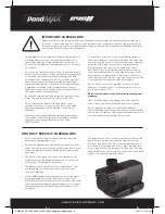 Preview for 4 page of PondMAX Evo II series Instruction Manual