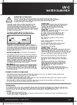 Предварительный просмотр 3 страницы PondMAX UVC18W Instruction Manual