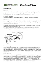 Preview for 3 page of PondXpert FeatureFlow PXFEAT0350B Instructions