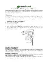 PondXpert SolarAir 150 Quick Start Manual preview