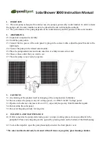 PondXpert SolarShower 3000 Instruction Manual preview