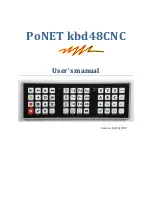 PoNET KBD48CNC User Manual preview