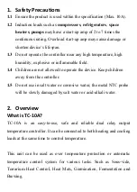 Предварительный просмотр 2 страницы Poniie TC-10A User Manual