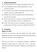 Preview for 2 page of Poniie TC-15A User Manual