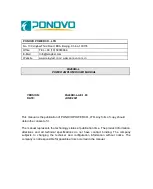 Preview for 1 page of Ponovo PA460Bi-L User Manual