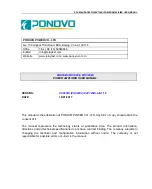 Предварительный просмотр 1 страницы Ponovo PAC60Bi User Manual