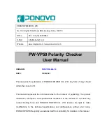 Ponovo PW-VP50 User Manual preview