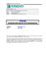 Ponovo PW466i Hardware Instruction Manual preview