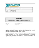 Ponovo PW636I-F Hardware Instruction Manual preview