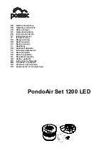 Pontec PondoAir Set 1200 LED Operating Instructions Manual preview