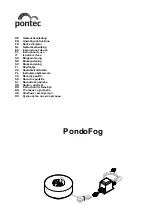 Pontec PondoFog Operating Instructions Manual preview