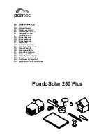 Pontec PondoSolar 250 Plus Operating Instructions Manual preview