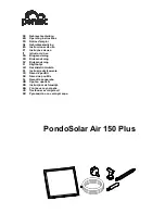 Preview for 1 page of Pontec PondoSolar Air 150 Plus Operating Instructions Manual