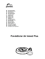 Pontec PondoSolar Air Island Plus Operating Instructions Manual preview