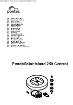 Preview for 1 page of Pontec PondoSolar Island 250 Control Operating Instructions Manual